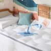 Bedsure Twin XL 4.5 Inch Memory Foam Mattress Topper for College Dorm, Dual Layer 2.5" Gel Memory Foam and 2" Waterproof Mattress Pad Dorm Room Essential, Extra Long Twin Pillow Top for Back Pain - Image 2