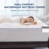Bedsure Twin XL 4.5 Inch Memory Foam Mattress Topper for College Dorm, Dual Layer 2.5" Gel Memory Foam and 2" Waterproof Mattress Pad Dorm Room Essential, Extra Long Twin Pillow Top for Back Pain - Image 4