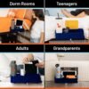 Squirrel-Bedside Perch, Floating Organizer with USB-C & A Charging Ports, Sturdy, Easy to assemble, Bedside Caddy & Nightstand,Blue - Image 6