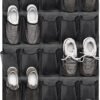 Tiblue Over The Door Shoe Organizers 35 Mesh Pockets Hanging Shoe Organizer Shoe Rack For Closet Entryway Bedroom Bathroom Pantry Shoe Holder, Men Sneakers, Women High Heeled Shoes, Flip Flops Black - Image 2