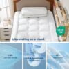 Bedsure Breescape Mattress Topper Twin XL, Extra Long Twin Cooling Pillow Top Mattress Pad, Extra Thick for College Dorm, Soft Quilted Mattress Cover, with a Deep Pocket Fitted to 8"-21" Mattresses - Image 5