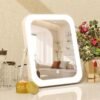 8"x10" Lighted Vanity Mirror, Makeup Mirror with Light, Dimmable Touch Screen, Portable Travel Mirror with U-Shaped Bracket, Cosmetic Mirror with Lights for Makeup Desk ＆ Dressing Room - Image 2