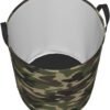 62L Round Laundry Hamper Camouflage Pattern Storage Basket Waterproof Coating Green Camo Organizer Bin For Nursery Clothes Toys - Image 3