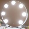 Vanity Mirror with Lights, 13" Hollywood Mirror Tabletop Makeup Mirror with 7 Dimmable LED Bulbs, Large Lighted Mirror for Bedroom Smart Touch Control 3 Colors Light 360°Rotation, - Image 10