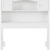 AFI Newport Twin Headboard with Turbo Charger in White - Image 6