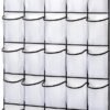 35 Pockets Over the Door Shoe Organizer, Hanging Shoe Organizer for Door with 35 Mesh Pockets Large Capacity Shoe Hanging Storage Bag with 4 Metal Hooks (White-1Pack) - Image 2