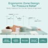 2 Inch Memory Foam Mattress Topper Twin XL, Re:flip Soft Mattress Topper for Pain Relief, Mattress Topper with 2-Sided Soft Cover, Ergonomic 5-Zone Design, CertiPUR-US Certified - Image 6