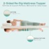 2 Inch Memory Foam Mattress Topper Twin XL, Re:flip Soft Mattress Topper for Pain Relief, Mattress Topper with 2-Sided Soft Cover, Ergonomic 5-Zone Design, CertiPUR-US Certified - Image 4