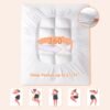 Twin XL Mattress Topper for Back Pain, Extra Thick Pillow Top Mattress Pad Cover with 8"-21" Deep Pocket, Soft Mattress Protector Filled Down Alternative for College Dorm (White, Twin XL) - Image 4