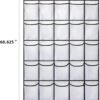 35 Pockets Over the Door Shoe Organizer, Hanging Shoe Organizer for Door with 35 Mesh Pockets Large Capacity Shoe Hanging Storage Bag with 4 Metal Hooks (White-1Pack) - Image 4
