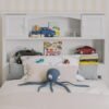 AFI Newport Twin Headboard with Turbo Charger in White - Image 5