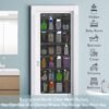 2 Pack Over The Door Shoes Organizers, Behind Door Shoes Hang Holder Rack with 48 Mesh Large Pockets, Clear Fabric Shoes Hanger Storage Organizer Bag for Bedroom,Pantry,Dorm,Black - Image 8