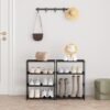 4 Tier Small Shoe Rack, Narrow Stackable Shoe Shelf for Kids Toddler Adult, Lightweight Shoe Rack Stand for Closet Dorm Storage Organizer, Front Door Entrance, Entryway - Image 3