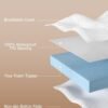 Zenzy 4" Twin Waterproof Mattress Topper Cover, [100% Waterproof] [Ultra-Soft] Cover for Mattress Topper, Washable & with Adjustable Straps, Oeko-TEX Certified [Only Cover]- Beige - Image 4