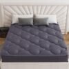 Belffin Pillow Top Mattress Topper Twin XL Size, Mattress Pad Cover 8-21 Inch Deep Pocket, Bed Mattress Protector for Back Pain Relief Soft Breathable Overfilled Down Alternative Filling, Grey - Image 3