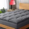 VALUXE Twin XL Size Mattress Topper Extra Thick Cooling Mattress Pad Cover 3D Snow Down Alternative Fill Pillow Top with 8-21 Inch Deep Pocket - Image 2