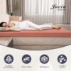 3 Inch High Density Foam Mattress Topper Twin XL in a Box, Bed Topper Twin XL, Plush Feel Pressure Relieving Certi PUR-US Certified Dorm Room Essentials Mattress Pad Pink - Image 6