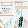 4 Pack College-Dorm-Room-Essentials for Girls,Closet-Organizers and Storage,Closet-Storage Plastic Clothes Hangers with 5 Holes Hangers Space Saving - Image 6