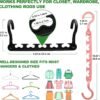 12-Pack-Closet-Organizers-and-Storage,Closet-Organizer-Hanger for Heavy Clothes,Sturdy Closet-Organization-and-Storage-Hangers-Space-Saving for Wardrobe,Dorm-Room-Essentials for College Students Girls - Image 4