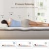 4 Inch Gel Bamboo Memory Foam Mattress Topper, Twin XL Size, Reversible Cooling & Warm Bed Topper Washable Cover, Triple Layer Foam for Pain Relief, Medium Firm, CertiPUR-US Certified - Image 5