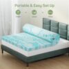 2 Inch Mattress Topper Twin XL Size, Gel Memory Foam Mattress Pad, CertiPUR-US Certified, Ventilated Bed Topper for Pressure Relief Back Pain, Blue - Image 6