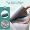 2 Inch Memory Foam Mattress Topper Twin XL, Re:flip Soft Mattress Topper for Pain Relief, Mattress Topper with 2-Sided Soft Cover, Ergonomic 5-Zone Design, CertiPUR-US Certified - Image 8