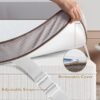 BedStory 3 Inch Mattress Topper Twin XL - Gel Memory Foam Mattress Topper - Foam Bed Toppers Twin XL with Removable Cover, CertiPUR-US - Image 7