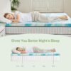 2 Inch Mattress Topper Twin XL Size, Gel Memory Foam Mattress Pad, CertiPUR-US Certified, Ventilated Bed Topper for Pressure Relief Back Pain, Blue - Image 5