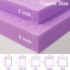 3 Inch Memory Foam Mattress Topper, Cooling Gel Mattress Topper for Full(54"x75") Size Bed, Soft Mattress Topper,Back Pain Pressure Relief, Ventilated, No Flavor, CertiPUR-US Certified - Image 7