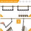 8-Pack-Closet-Organizers-and-Storage,Clothes-Organizer-Hangers for Heavy Clothes Sturdy Home Closet Organization and Storage,College-Dorm-Room-Essentials for Girls,Closet-Storage-Space-Saving-Hangers - Image 5