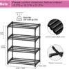 4 Tier Small Shoe Rack, Narrow Stackable Shoe Shelf for Kids Toddler Adult, Lightweight Shoe Rack Stand for Closet Dorm Storage Organizer, Front Door Entrance, Entryway - Image 4