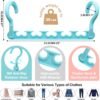4 Pack College-Dorm-Room-Essentials for Girls,Closet-Organizers and Storage,Closet-Storage Plastic Clothes Hangers with 5 Holes Hangers Space Saving - Image 5
