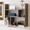 Yak About It Compact Adjustable Dorm Desk Bookshelf - Rustic - Image 6