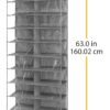 Whitmor Over The Door Shoe Shelves - 26 Sections - Crosshatch Gray - Image 7