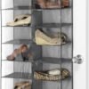 Whitmor Over The Door Shoe Shelves - 26 Sections - Crosshatch Gray - Image 3