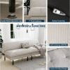 70" Futon Sofa Bed, 4-in-1 Multi-Function Couch Bed with Adjustable Backrest, Modern Convertible Futon, Recliner Love Seat Sleeper Sofa, Small Futon Couch for Living Room, Dorm, Beige - Image 8
