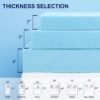 Subrtex 3 Inch Memory Foam Mattress Topper Mattress Pad Ventilated Gel Infused Bed Foam Topper, CertiPUR-US Certified, Twin XL, Blue - Image 4