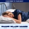 Subrtex 3 Inch Memory Foam Mattress Topper Mattress Pad Ventilated Gel Infused Bed Foam Topper, CertiPUR-US Certified, Twin XL, Blue - Image 7