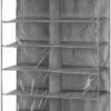 Whitmor Over The Door Shoe Shelves - 26 Sections - Crosshatch Gray - Image 2