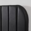 Tavira Allure® College Dorm Headboard with Legs - Bevel Panel - Faux Leather Black - Image 5