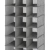Whitmor, Crosshatch Gray, Hanging Shoe Shelves Closet Organizer, 30 Section - Image 2