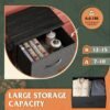 WLIVE Dresser with 4 Drawers, Fabric Storage Tower, Organizer Unit for Bedroom, Hallway, Entryway, Closets, Sturdy Steel Frame, Wood Top, Easy Pull Handle, Charcoal Black - Image 6