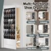 30 Compartment Breathable Mesh Pocket Over the Door Hanging Shoe Organizer, Closet Shoe Organizer, Large Men's and Women's Shoe Organizer, Hanging Over the Door Shoe Organizer (XL-Black) - Image 7