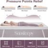 2 Inch Memory Foam Mattress Topper Queen Size with Pillow Ventilated Breathable Cooling Mattress Pad with Removable Soft Cover Portable Bed Topper for Back Pain, CertiPUR-US Certified - Image 4