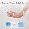 2 Inch Memory Foam Mattress Topper Queen Size with Pillow Ventilated Breathable Cooling Mattress Pad with Removable Soft Cover Portable Bed Topper for Back Pain, CertiPUR-US Certified - Image 5