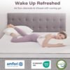 2 Inch Memory Foam Mattress Topper Queen Size with Pillow Ventilated Breathable Cooling Mattress Pad with Removable Soft Cover Portable Bed Topper for Back Pain, CertiPUR-US Certified - Image 6
