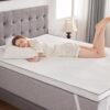 2 Inch Memory Foam Mattress Topper Queen Size with Pillow Ventilated Breathable Cooling Mattress Pad with Removable Soft Cover Portable Bed Topper for Back Pain, CertiPUR-US Certified - Image 9