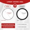 20X Makeup Magnifying Mirror, 20X High Magnifying Mirror with Suction Cups, Round 6'' Magnifying Mirror Compact Travel Magnifying Mirror, 20X Magnified Mirror Makeup Magnification Mirror and Tweezers - Image 3