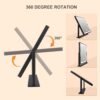 Beelux Hollywood Style Vanity Mirror - 12 in Black Makeup Mirror with Light, Dimmable Lights, Smart Control, Adjustable Warm White/Natural/Daylight, 360°Rotation for Makeup Enthusiasts - Image 5