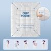 Baauye 3 Inch Memory Foam Mattress Topper Twin XL for Back Pain, Soft Ergonomic Pillow Top Mattress Topper with Deep Pocket fits up to 21", Extra Thick Mattress Pad with 4X Support, Bed Topper - Image 9